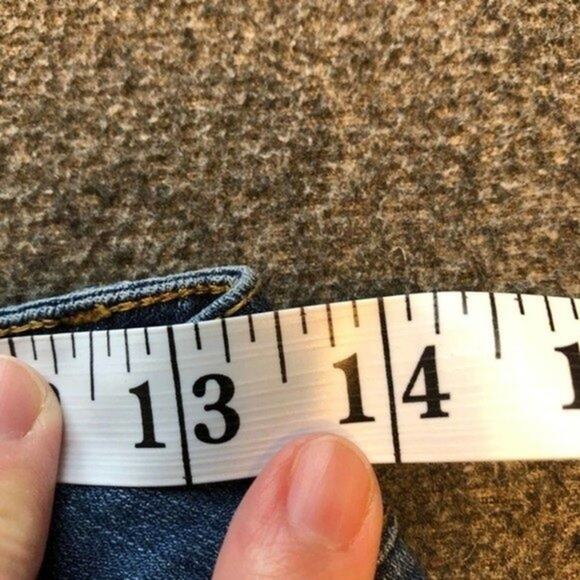 BUS STOP Jeans Medium Wash Distressed Skinny Raw Hem Stretch Jeans Juniors 9/29 - Picture 8 of 12